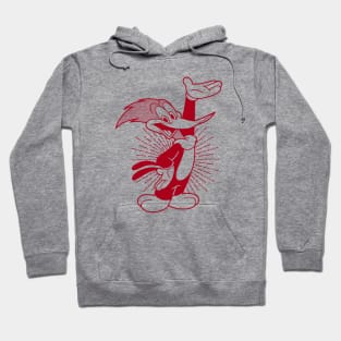 WOODY WOODPECKER -red  line Hoodie